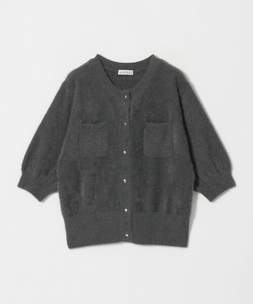 green label relaxing / グリーンレーベル リラクシング カーディガン・ボレロ | フラッフフェザー ハーフスリーブ ニット カーディガン | 詳細9