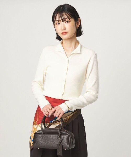 green label relaxing / グリーンレーベル リラクシング カーディガン・ボレロ | ＜1_OF MINE＞2WAYネック ニット カーディガン マシンウォッシャブル | 詳細3