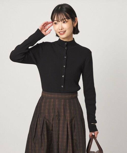 green label relaxing / グリーンレーベル リラクシング カーディガン・ボレロ | ＜1_OF MINE＞2WAYネック ニット カーディガン マシンウォッシャブル | 詳細7