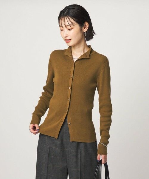 green label relaxing / グリーンレーベル リラクシング カーディガン・ボレロ | ＜1_OF MINE＞2WAYネック ニット カーディガン マシンウォッシャブル | 詳細14