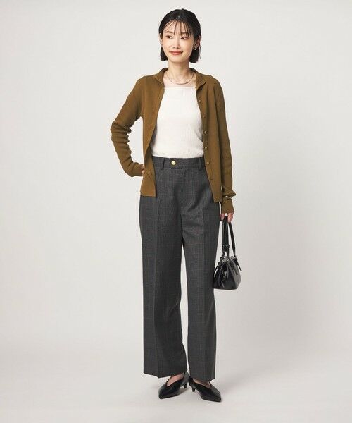 green label relaxing / グリーンレーベル リラクシング カーディガン・ボレロ | ＜1_OF MINE＞2WAYネック ニット カーディガン マシンウォッシャブル | 詳細18