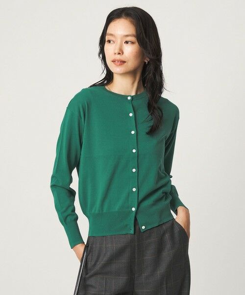green label relaxing / グリーンレーベル リラクシング カーディガン・ボレロ | ＜1_OF MINE＞クルーネック ニット カーディガン マシンウォッシャブル | 詳細8