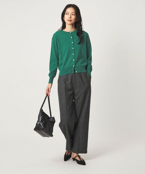 green label relaxing / グリーンレーベル リラクシング カーディガン・ボレロ | ＜1_OF MINE＞クルーネック ニット カーディガン マシンウォッシャブル | 詳細9