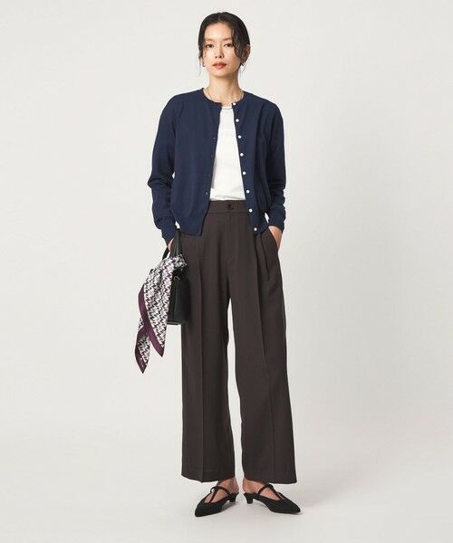 green label relaxing / グリーンレーベル リラクシング カーディガン・ボレロ | ＜1_OF MINE＞クルーネック ニット カーディガン マシンウォッシャブル | 詳細26