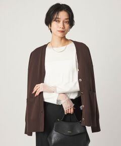 green label relaxing / グリーンレーベル リラクシング カットソー | ドット ソデ チュール プルオーバー カットソー