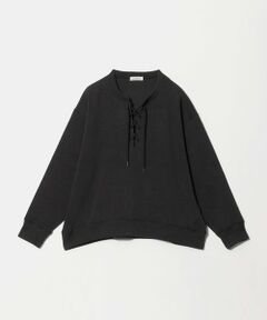 green label relaxing / グリーンレーベル リラクシング カットソー | 【WEB限定】＜at ease＞ダブルフェイス レースアップ プルオーバー カットソー