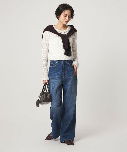 green label relaxing / グリーンレーベル リラクシング カットソー | 【WEB限定】＜at ease＞レース プルオーバー カットソー | 詳細3