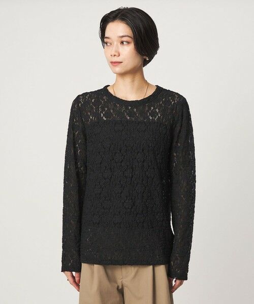 green label relaxing / グリーンレーベル リラクシング カットソー | 【WEB限定】＜at ease＞レース プルオーバー カットソー | 詳細12