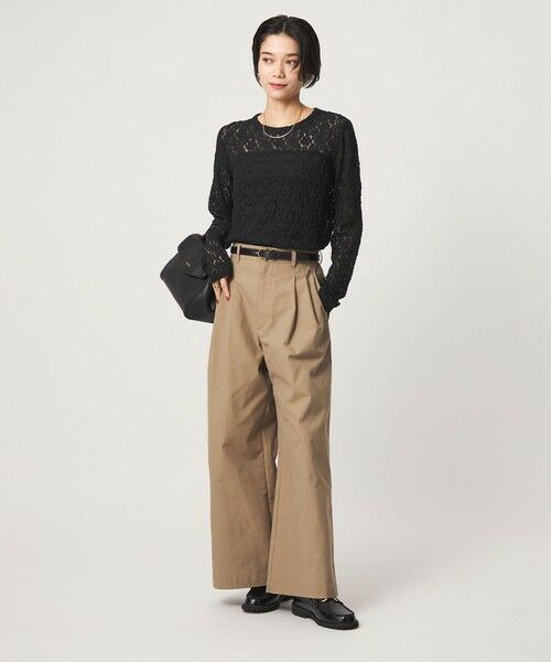 green label relaxing / グリーンレーベル リラクシング カットソー | 【WEB限定】＜at ease＞レース プルオーバー カットソー | 詳細9