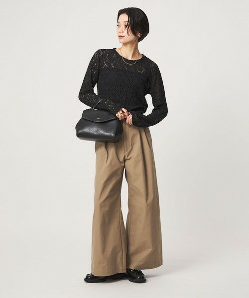 green label relaxing / グリーンレーベル リラクシング カットソー | 【WEB限定】＜at ease＞レース プルオーバー カットソー | 詳細10