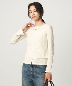 green label relaxing / グリーンレーベル リラクシング カットソー | 【別注】＜Healthknit＞レイヤード プルオーバーカットソー