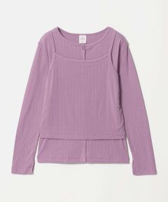 green label relaxing / グリーンレーベル リラクシング カットソー | 【別注】＜Healthknit＞レイヤード プルオーバーカットソー