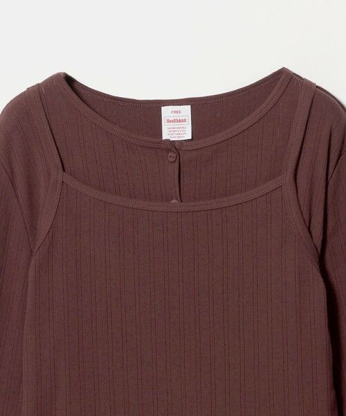 green label relaxing / グリーンレーベル リラクシング カットソー | 【別注】＜Healthknit＞レイヤード プルオーバーカットソー | 詳細13