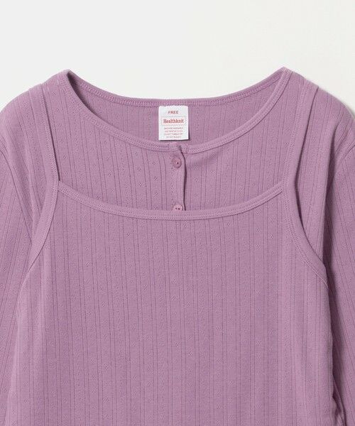 green label relaxing / グリーンレーベル リラクシング カットソー | 【別注】＜Healthknit＞レイヤード プルオーバーカットソー | 詳細24