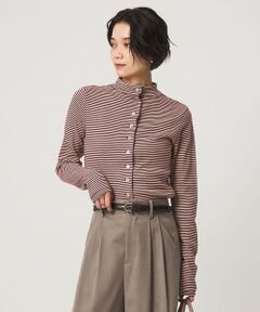 green label relaxing / グリーンレーベル リラクシング カットソー | 【別注】＜Robert P. Miller＞ ハイネック ロングスリーブ カットソー