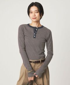 green label relaxing / グリーンレーベル リラクシング カットソー | 【別注】＜Robert P. Miller＞ ヘンリーネック ロングスリーブ カットソー