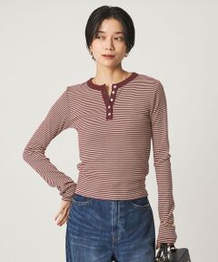 green label relaxing / グリーンレーベル リラクシング カットソー | 【別注】＜Robert P. Miller＞ ヘンリーネック ロングスリーブ カットソー