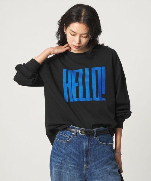 green label relaxing / グリーンレーベル リラクシング カットソー | 【別注】＜OAFISH＞ プリント ロングスリーブ Tシャツ | 詳細5