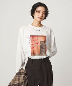 green label relaxing / グリーンレーベル リラクシング カットソー | 【別注】＜Various Timeless Arts＞プリント ロングスリーブTシャツ