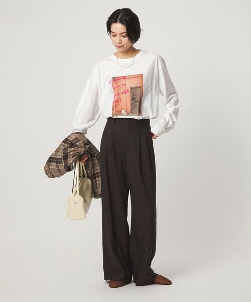 green label relaxing / グリーンレーベル リラクシング カットソー | 【別注】＜Various Timeless Arts＞プリント ロングスリーブTシャツ | 詳細2