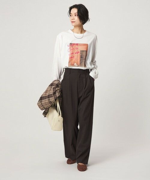 green label relaxing / グリーンレーベル リラクシング カットソー | 【別注】＜Various Timeless Arts＞プリント ロングスリーブTシャツ | 詳細3