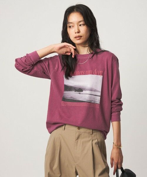 green label relaxing / グリーンレーベル リラクシング カットソー | 【別注】＜Various Timeless Arts＞プリント ロングスリーブTシャツ | 詳細24