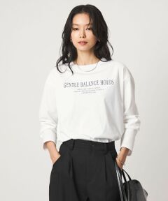 green label relaxing / グリーンレーベル リラクシング カットソー | ロゴ ロングスリーブ Tシャツ