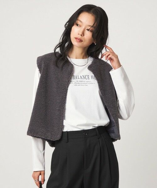 green label relaxing / グリーンレーベル リラクシング カットソー | ロゴ ロングスリーブ Tシャツ | 詳細2