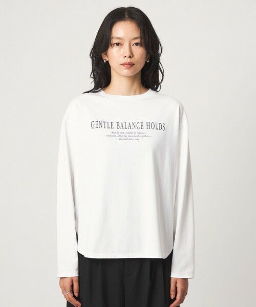 green label relaxing / グリーンレーベル リラクシング カットソー | ロゴ ロングスリーブ Tシャツ | 詳細7