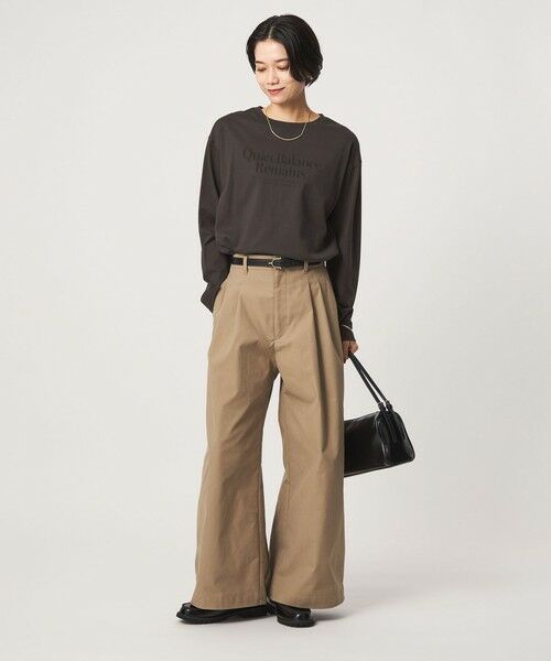 green label relaxing / グリーンレーベル リラクシング カットソー | ロゴ ロングスリーブ Tシャツ | 詳細19
