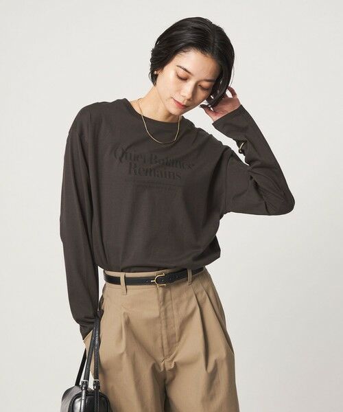 green label relaxing / グリーンレーベル リラクシング カットソー | ロゴ ロングスリーブ Tシャツ | 詳細17