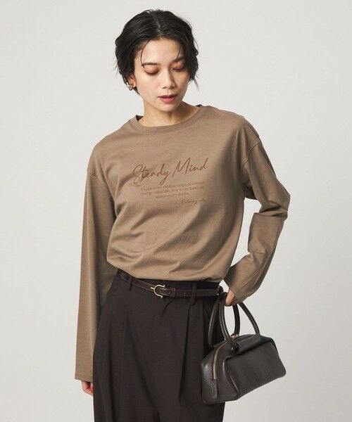 green label relaxing / グリーンレーベル リラクシング カットソー | ロゴ ロングスリーブ Tシャツ | 詳細22