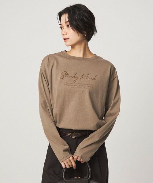 green label relaxing / グリーンレーベル リラクシング カットソー | ロゴ ロングスリーブ Tシャツ | 詳細23