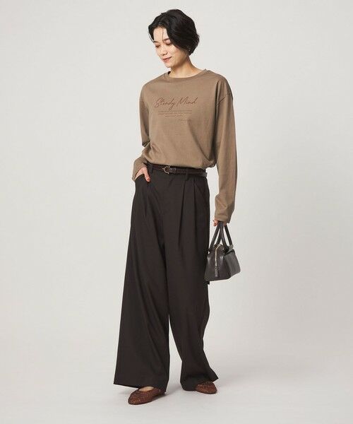 green label relaxing / グリーンレーベル リラクシング カットソー | ロゴ ロングスリーブ Tシャツ | 詳細24