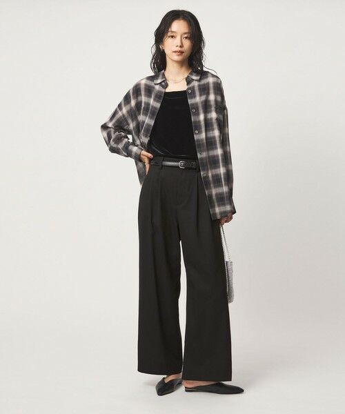 green label relaxing / グリーンレーベル リラクシング その他パンツ | ソモウライク 2タック ワイド パンツ ウォッシャブル ストレッチ | 詳細2