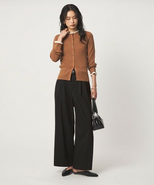 green label relaxing / グリーンレーベル リラクシング その他パンツ | ソモウライク 2タック ワイド パンツ ウォッシャブル ストレッチ | 詳細3