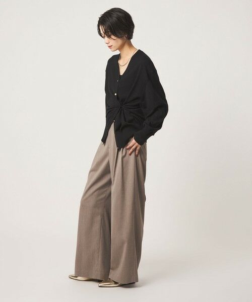 green label relaxing / グリーンレーベル リラクシング その他パンツ | ソモウライク 2タック ワイド パンツ ウォッシャブル ストレッチ | 詳細7