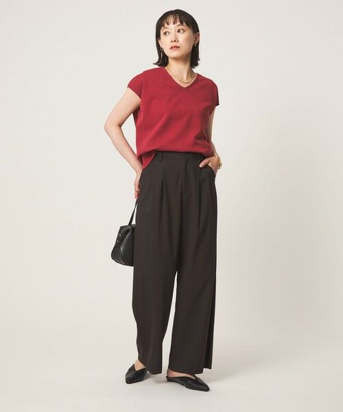green label relaxing / グリーンレーベル リラクシング その他パンツ | ソモウライク 2タック ワイド パンツ ウォッシャブル ストレッチ | 詳細19