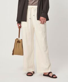 green label relaxing / グリーンレーベル リラクシング その他パンツ | BREEZE LINEN ブリーズリネン ワイド パンツ 3 オフホワイト