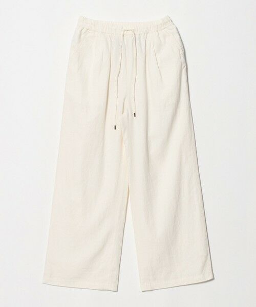 green label relaxing / グリーンレーベル リラクシング その他パンツ | BREEZE LINEN ブリーズリネン ワイド パンツ 3 オフホワイト | 詳細9