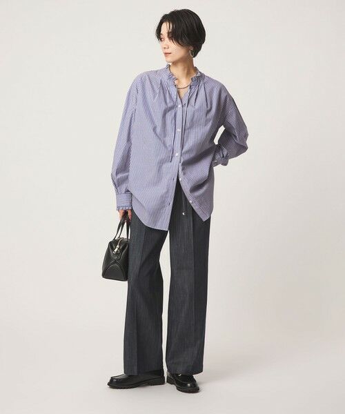 green label relaxing / グリーンレーベル リラクシング デニムパンツ | ［size SHORT/TALLあり］ニーハイフレア パンツ デニム ストレッチ | 詳細4