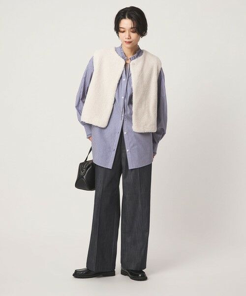 green label relaxing / グリーンレーベル リラクシング デニムパンツ | ［size SHORT/TALLあり］ニーハイフレア パンツ デニム ストレッチ | 詳細5