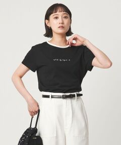 green label relaxing / グリーンレーベル リラクシング Tシャツ | ＜To b. by agnes b.コラボ＞ロゴ リンガー Tシャツ