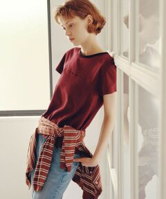 green label relaxing / グリーンレーベル リラクシング Tシャツ | ＜To b. by agnes b.コラボ＞ロゴ リンガー Tシャツ