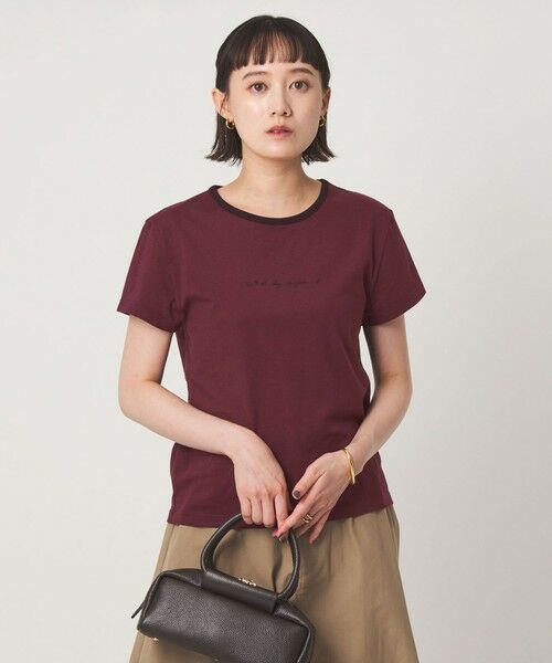 green label relaxing / グリーンレーベル リラクシング Tシャツ | ＜To b. by agnes b.コラボ＞ロゴ リンガー Tシャツ | 詳細20