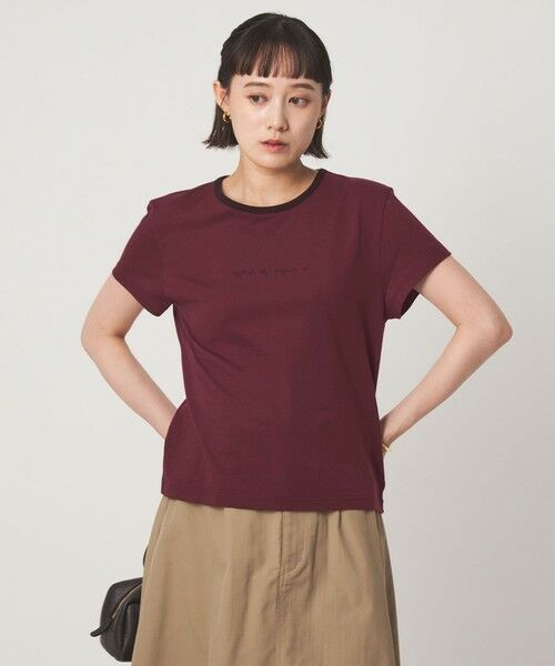 green label relaxing / グリーンレーベル リラクシング Tシャツ | ＜To b. by agnes b.コラボ＞ロゴ リンガー Tシャツ | 詳細21