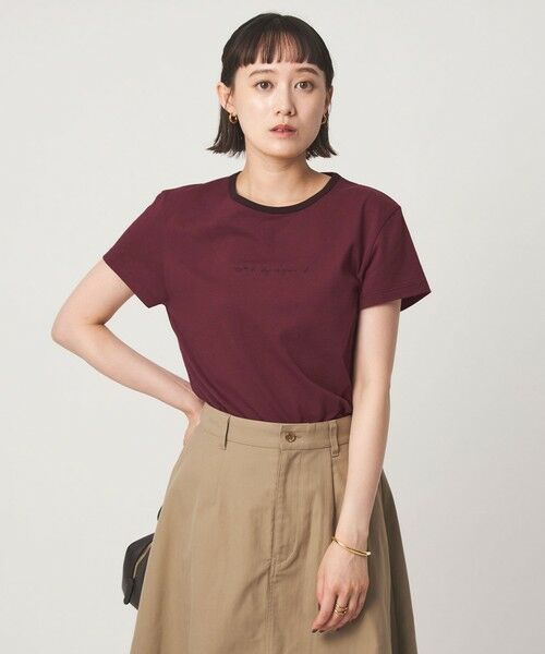 green label relaxing / グリーンレーベル リラクシング Tシャツ | ＜To b. by agnes b.コラボ＞ロゴ リンガー Tシャツ | 詳細15