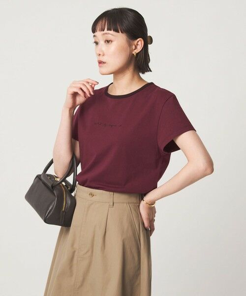 green label relaxing / グリーンレーベル リラクシング Tシャツ | ＜To b. by agnes b.コラボ＞ロゴ リンガー Tシャツ | 詳細17