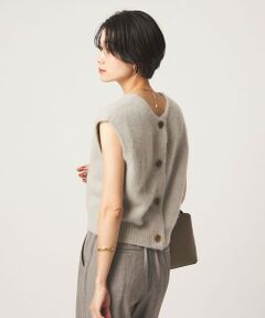 green label relaxing / グリーンレーベル リラクシング ベスト | ヘアリー 2WAY ニット ベスト