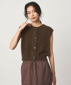 green label relaxing / グリーンレーベル リラクシング ベスト | ヘアリー 2WAY ニット ベスト